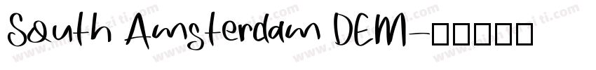 South Amsterdam DEM字体转换